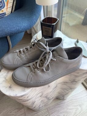 Common Projects Achilles Low Leather Sneakers Grey EU 39